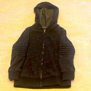 Art class zip up moto hoodie